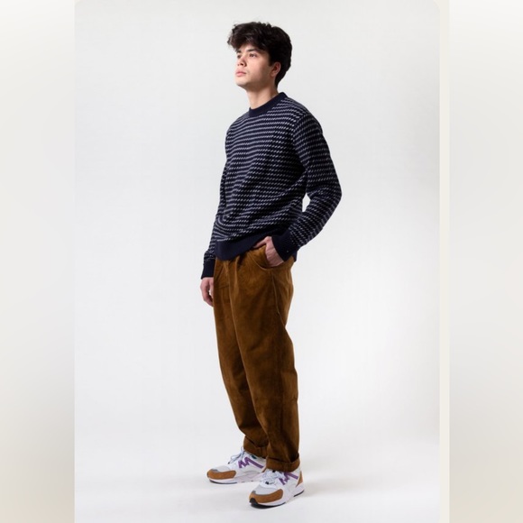 Grammici Corduroy Tappered Pants Unisex in Light Brown - Picture 7 of 13